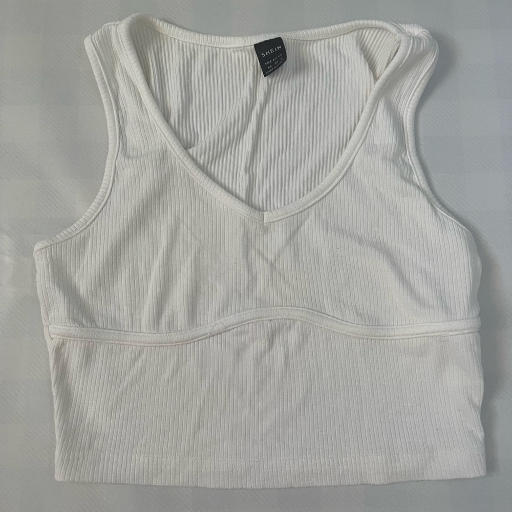 SHEIN Underwire white croptop